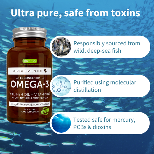 Pure & Essential Omega-3 Wild Fish Oil & Vitamin D3 60s