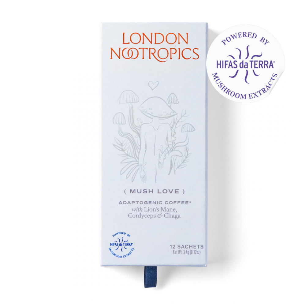 Fantastic Fungi (Mush Love) Adaptogenic Coffee with Lion's Mane, Cordyceps & Chaga 12 Sachets