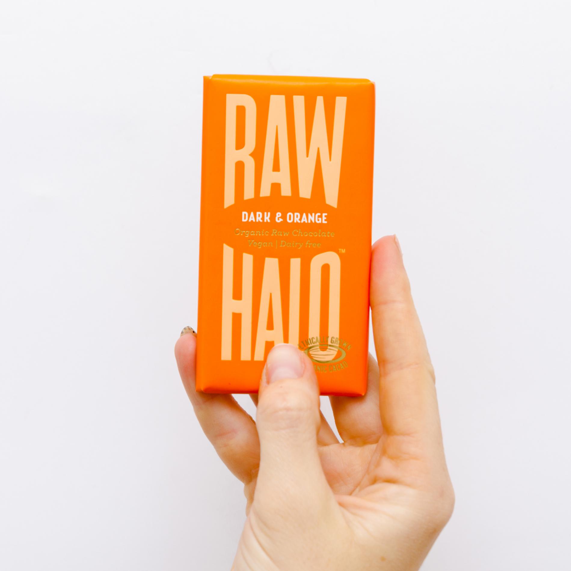 Dark & Orange Organic Raw Chocolate Vegan 35g