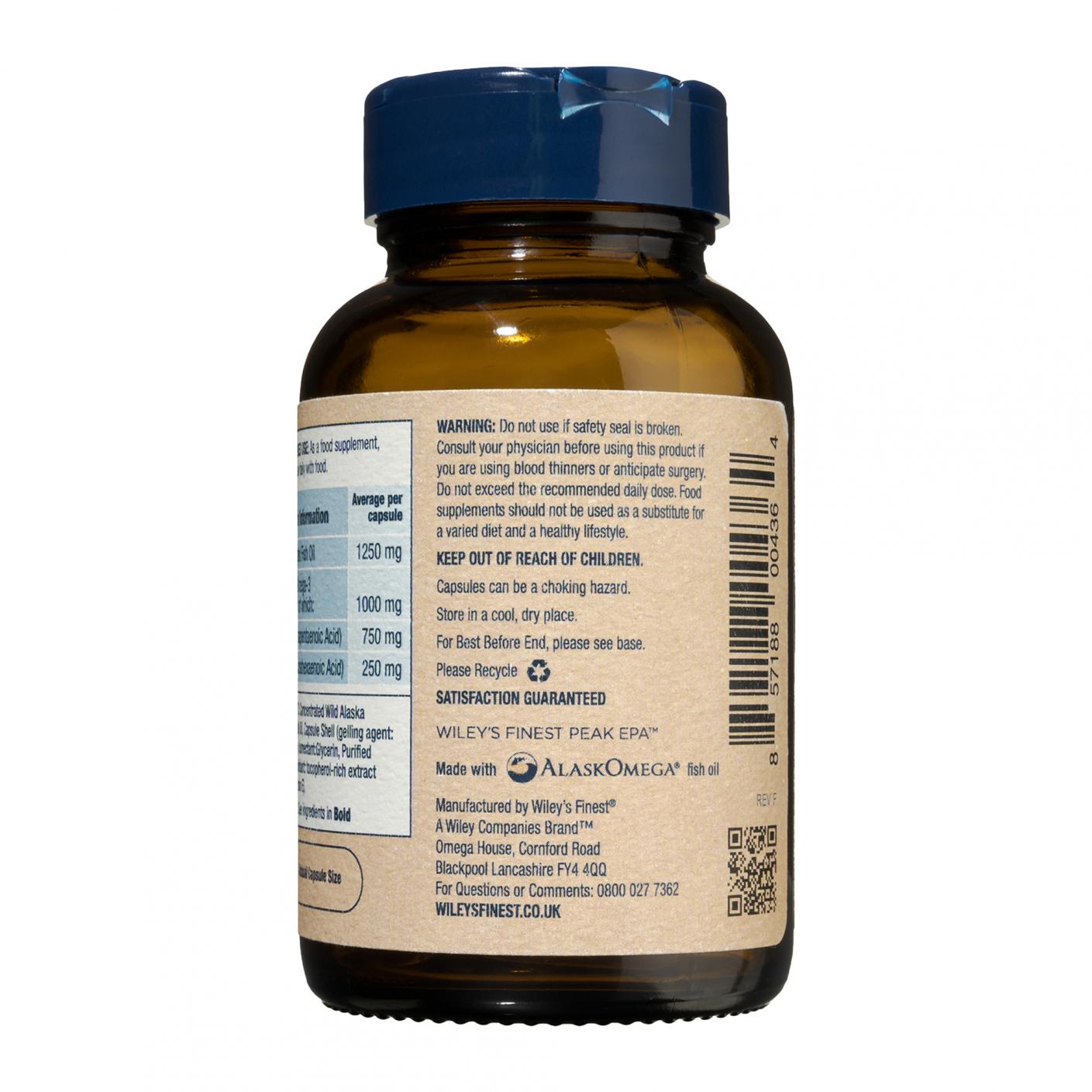 Wild Alaskan Fish Oil Peak EPA 1000mg 30s