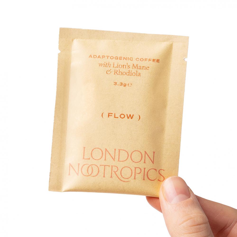 Flow Adaptogenic Coffee with Lion's Mane & Rhodiola 12 Sachets (ORANGE)