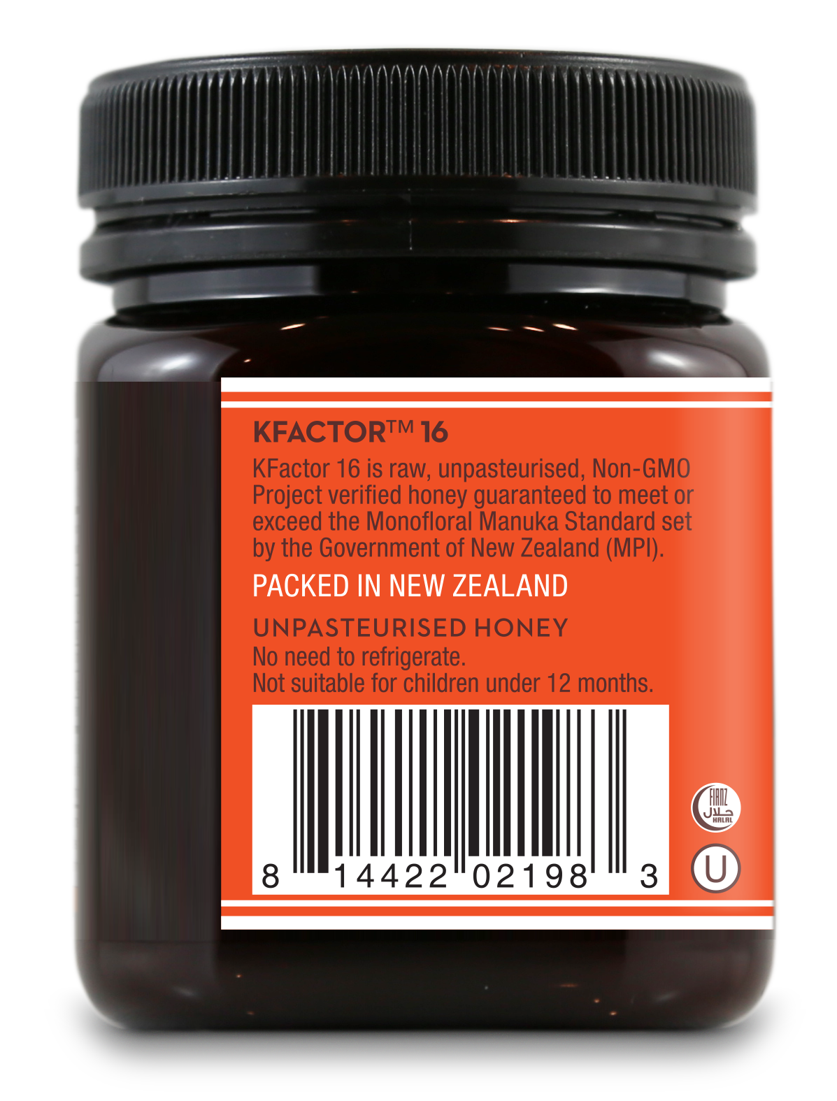 Raw Monofloral Manuka Honey K Factor 16 250g