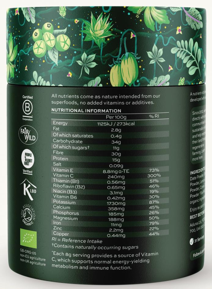 Super Greens Organic Superfood Blend 250g