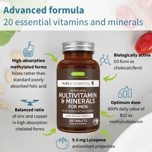 Pure & Essential Multivitamin & Minerals For Men 60s