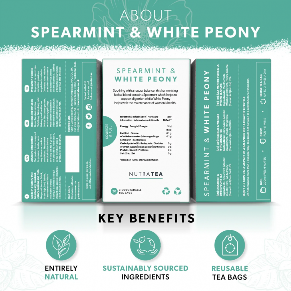 Spearmint & White Peony 20s