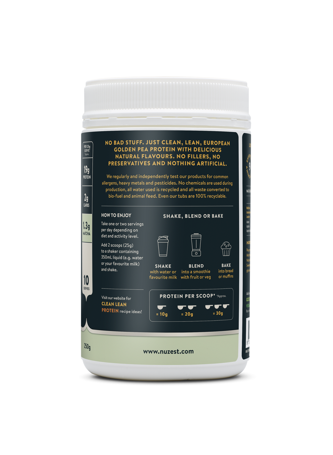 Clean Lean Protein Vanilla Matcha 250g