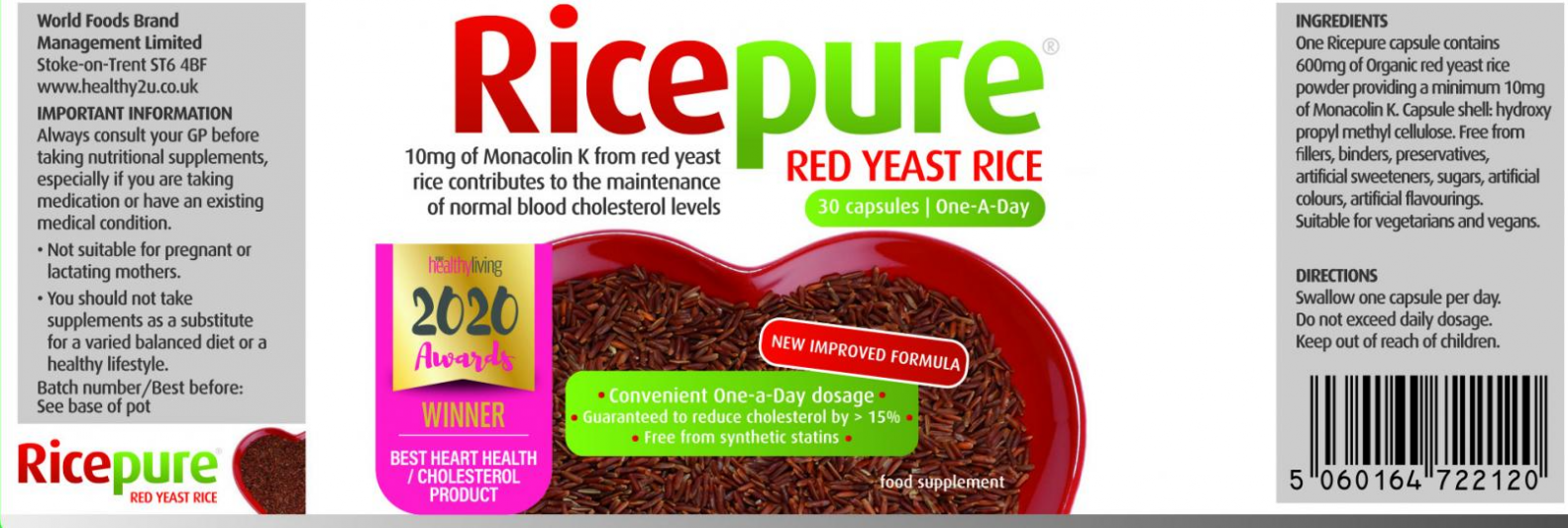 Red Yeast Rice One-a-Day 30's