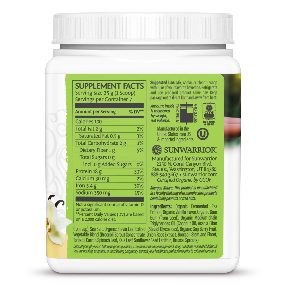 Clean Greens & Protein Tropical Vanilla 175g