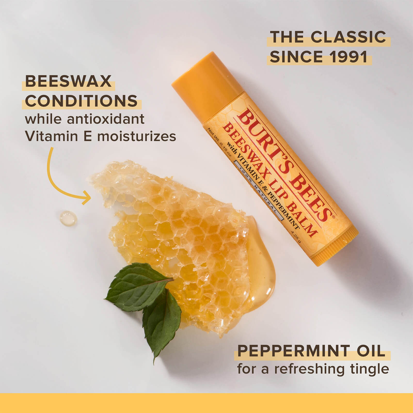 Beeswax & Honey Lip Balm 4 Pack