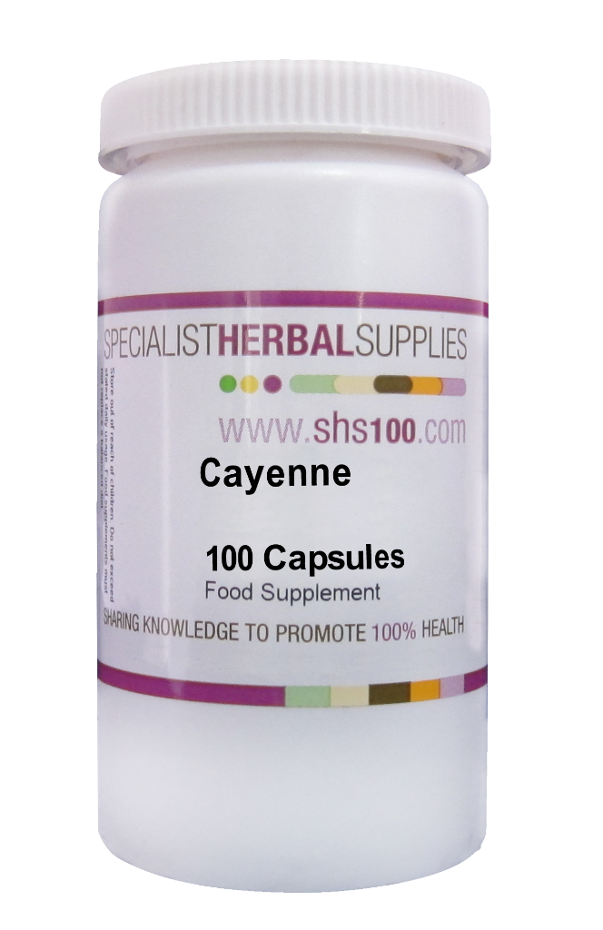 Cayenne Capsules 100's The Natural Dispensary
