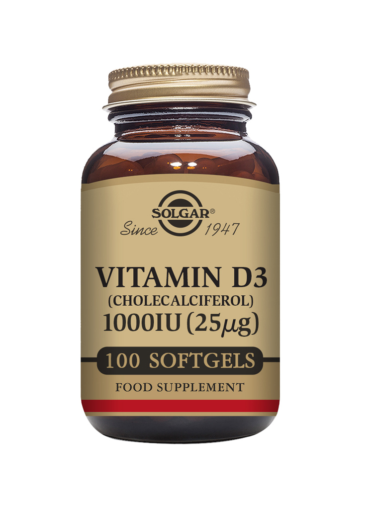 Vitamin D3 1000iu (25ug) 100 Softgels