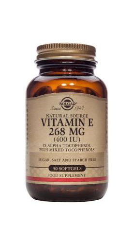 Natural Source Vitamin E 268mg (400iu) 50 Softgels