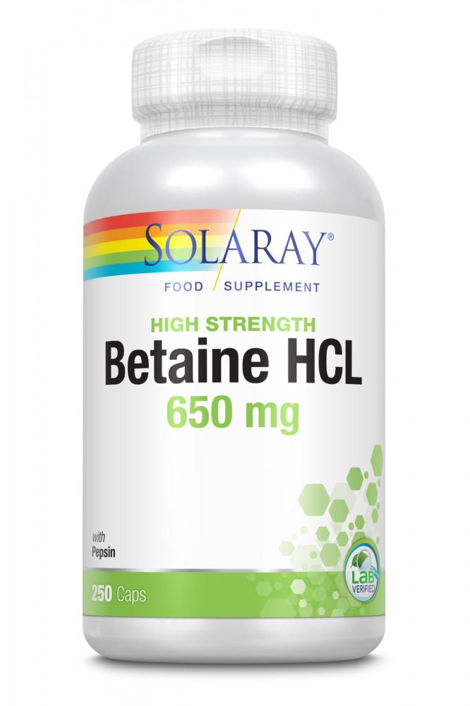 High Strength Betaine HCL 650mg 250's