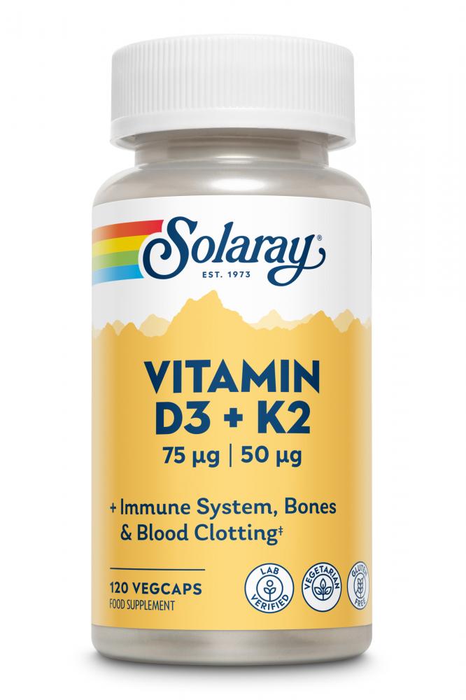 Vitamin D3 + K2 75ug 50ug 120's