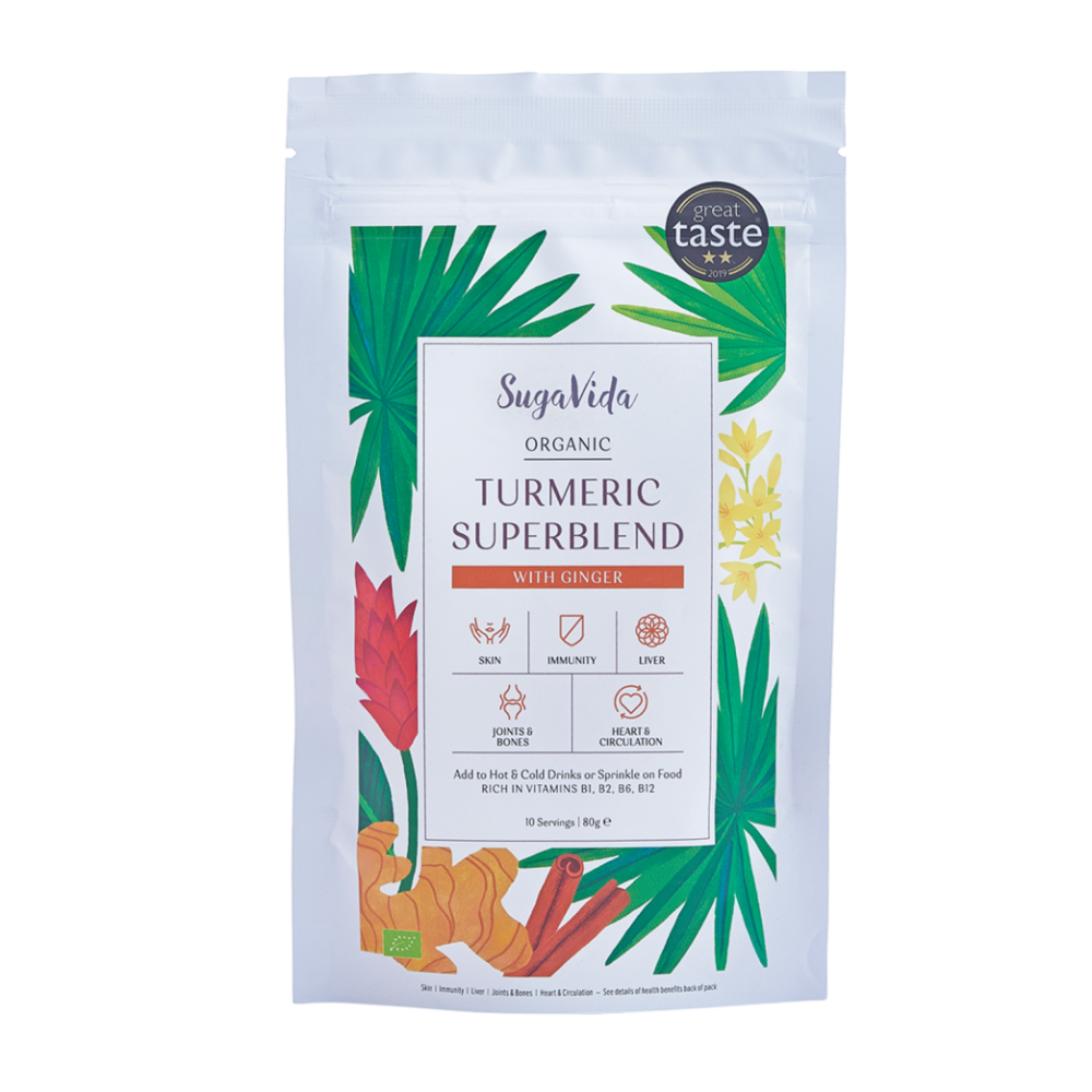 Organic Triple Strength Turmeric Superblend with Ginger 80g