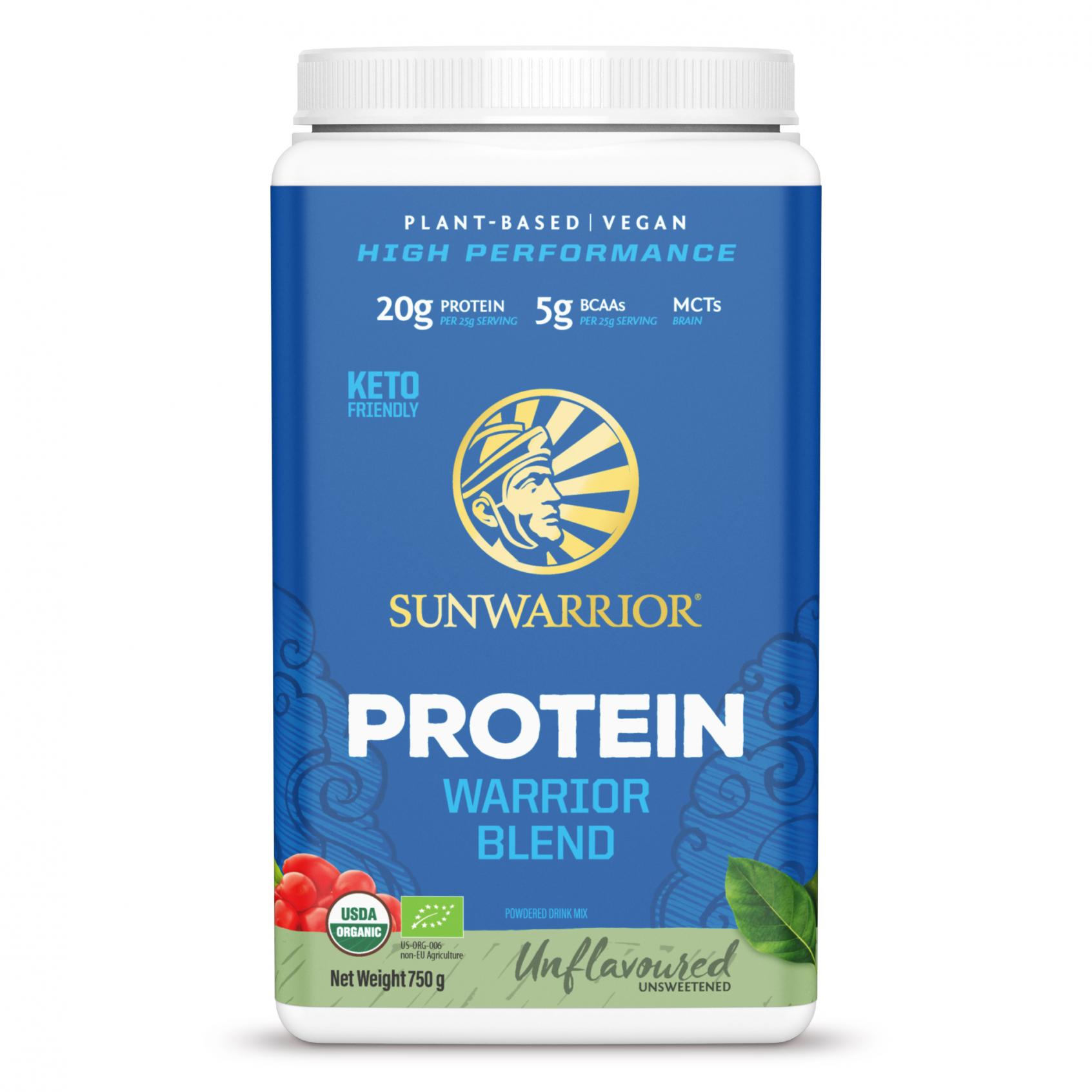 Protein Warrior Blend Unflavoured 750g (Blue Tub)