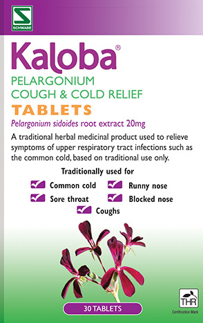 Kaloba Pelargonium Cough & Cold Relief Tablets 30's