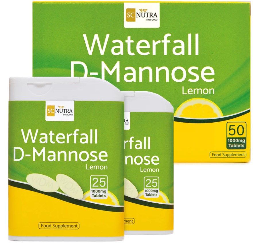 Waterfall D-Mannose Lemon 50 Tablets