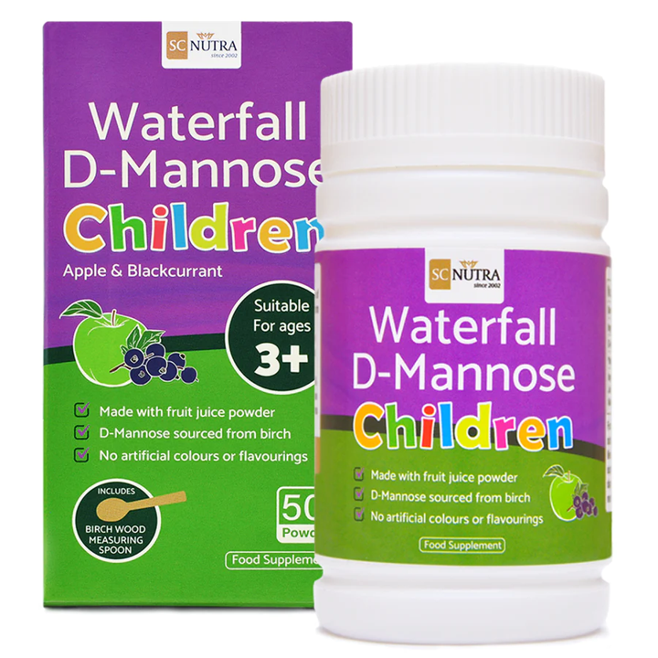 Waterfall D-Mannose Children Apple & Blackcurrant 50g