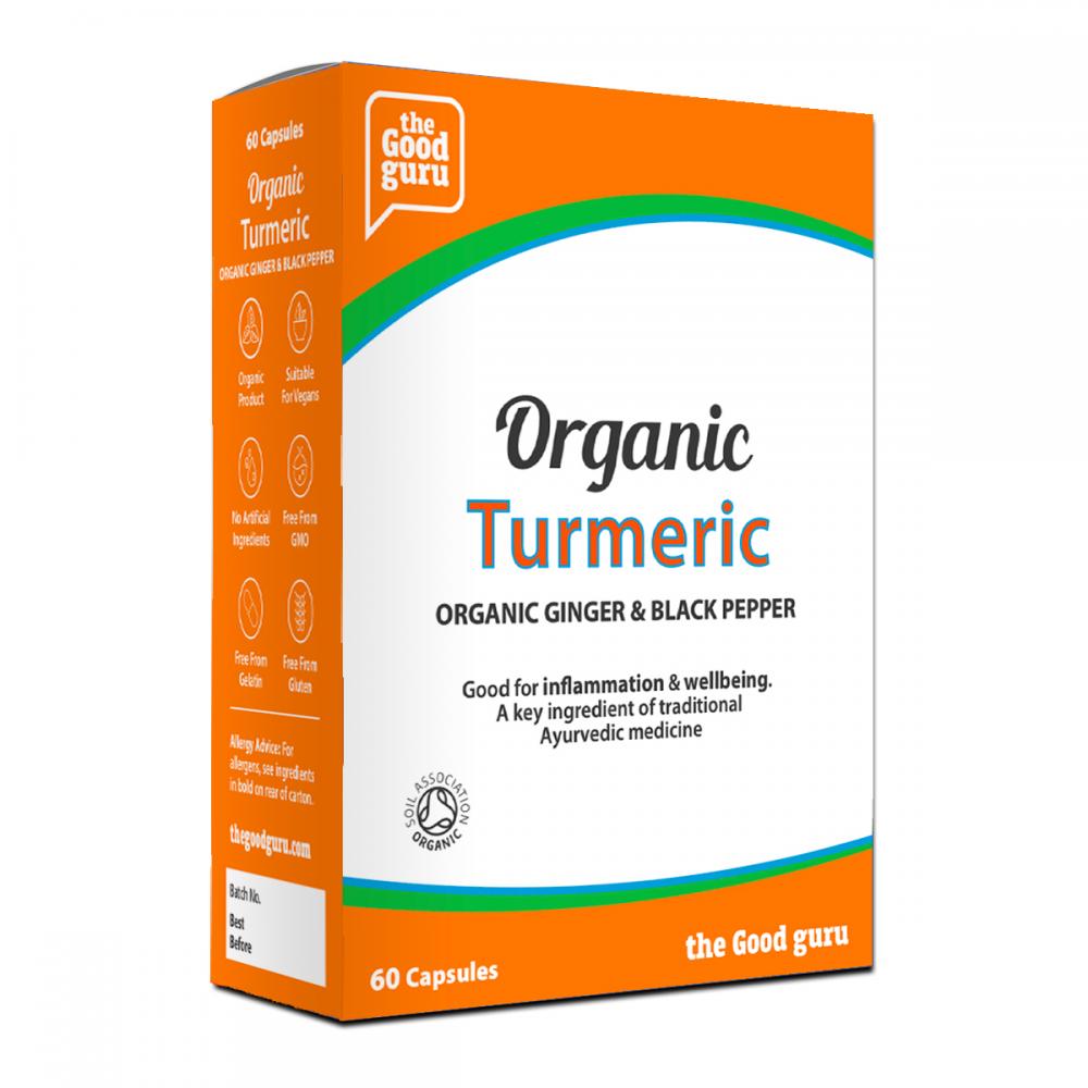 Organic Turmeric, Organic Ginger & Black Pepper 60's: The Natural ...