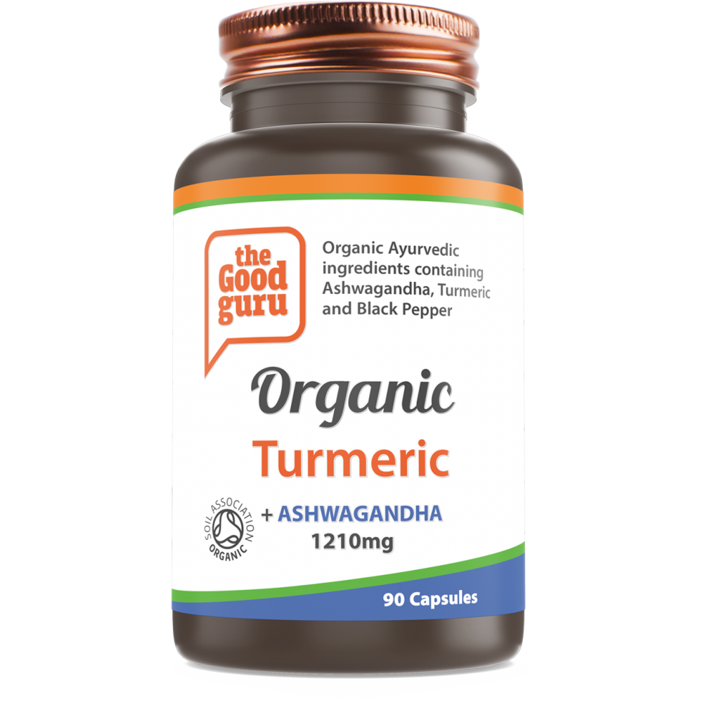 Organic Turmeric + Ashwagandha & Black Pepper 90's