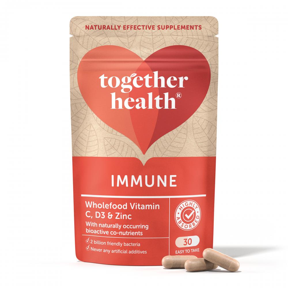 Immune Wholefood Vitamin C, D3 & Zinc 30's