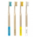 Bamboo Toothbrushes Marvellous Mix Set of 4 Medium Bristles