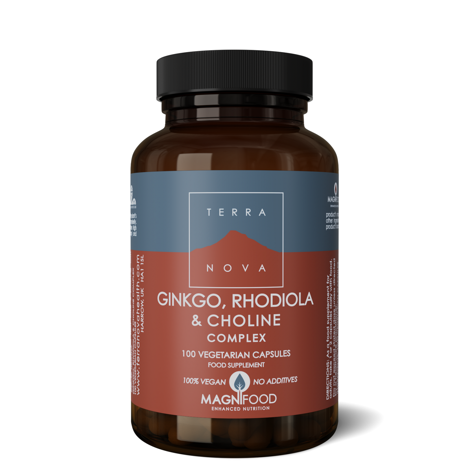 Ginkgo, Rhodiola & Choline Complex 100's