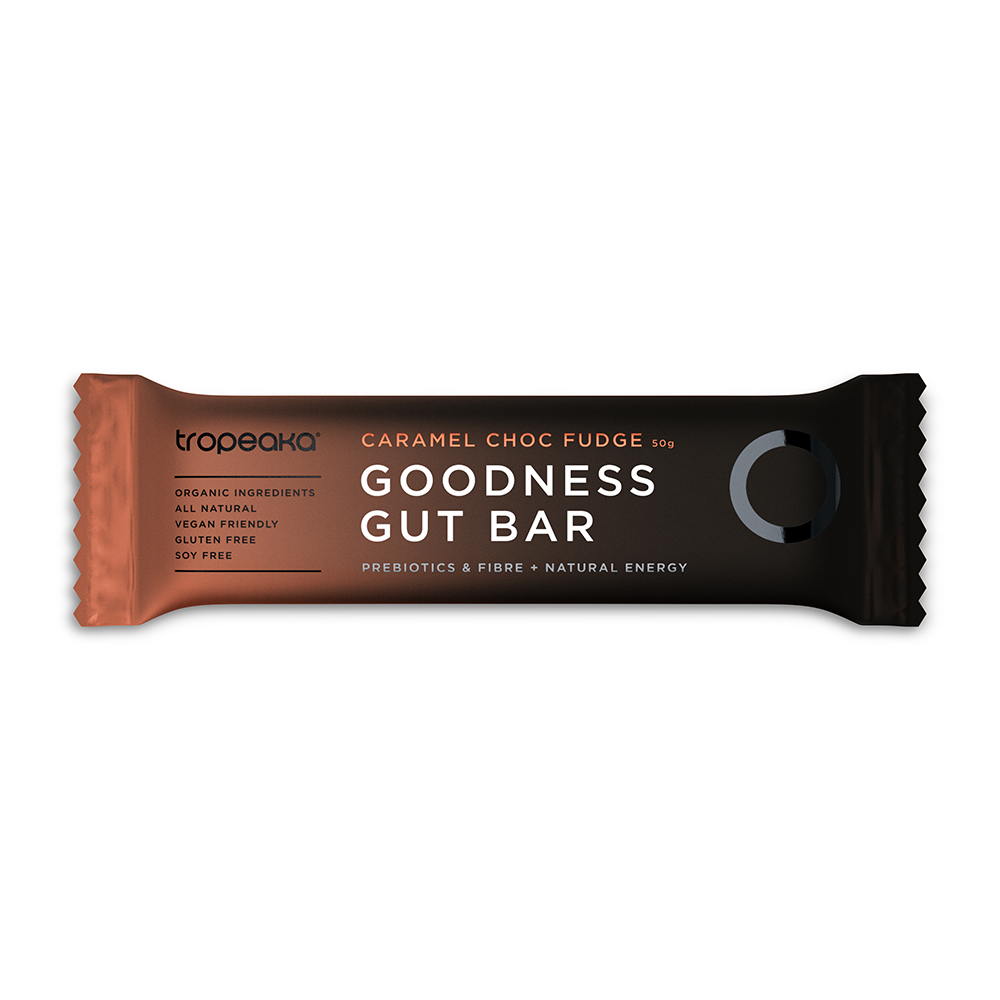 Goodness Gut Bar Caramel Choc Fudge 50g BAR