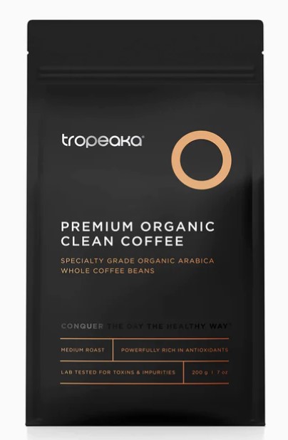 Premium Organic Clean Coffee (Whole Coffee Beans) 200g