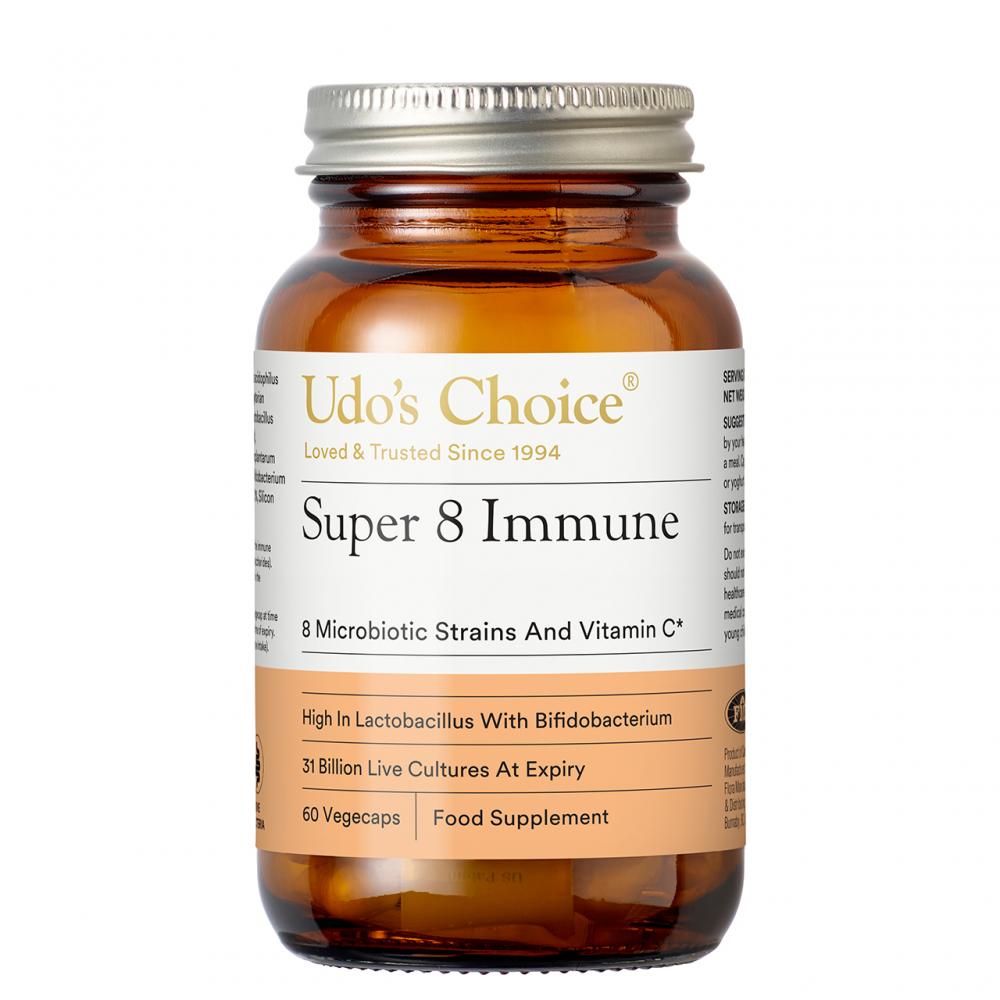 Super 8 Immune 8 Microbiotic Strains And Vitamin C 60s