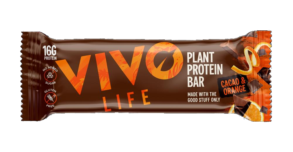 Plant Protein Bar Cacao & Orange (Case of 12)