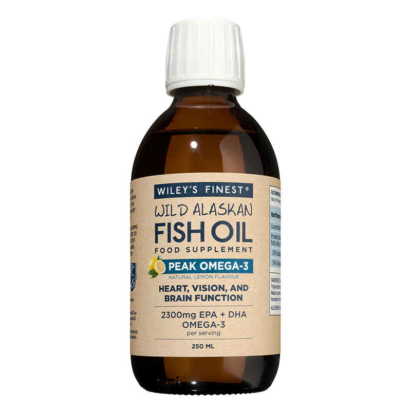 Wild Alaskan Fish Oil Peak Omega-3 Liquid 2300mg (Lemon) 250ml