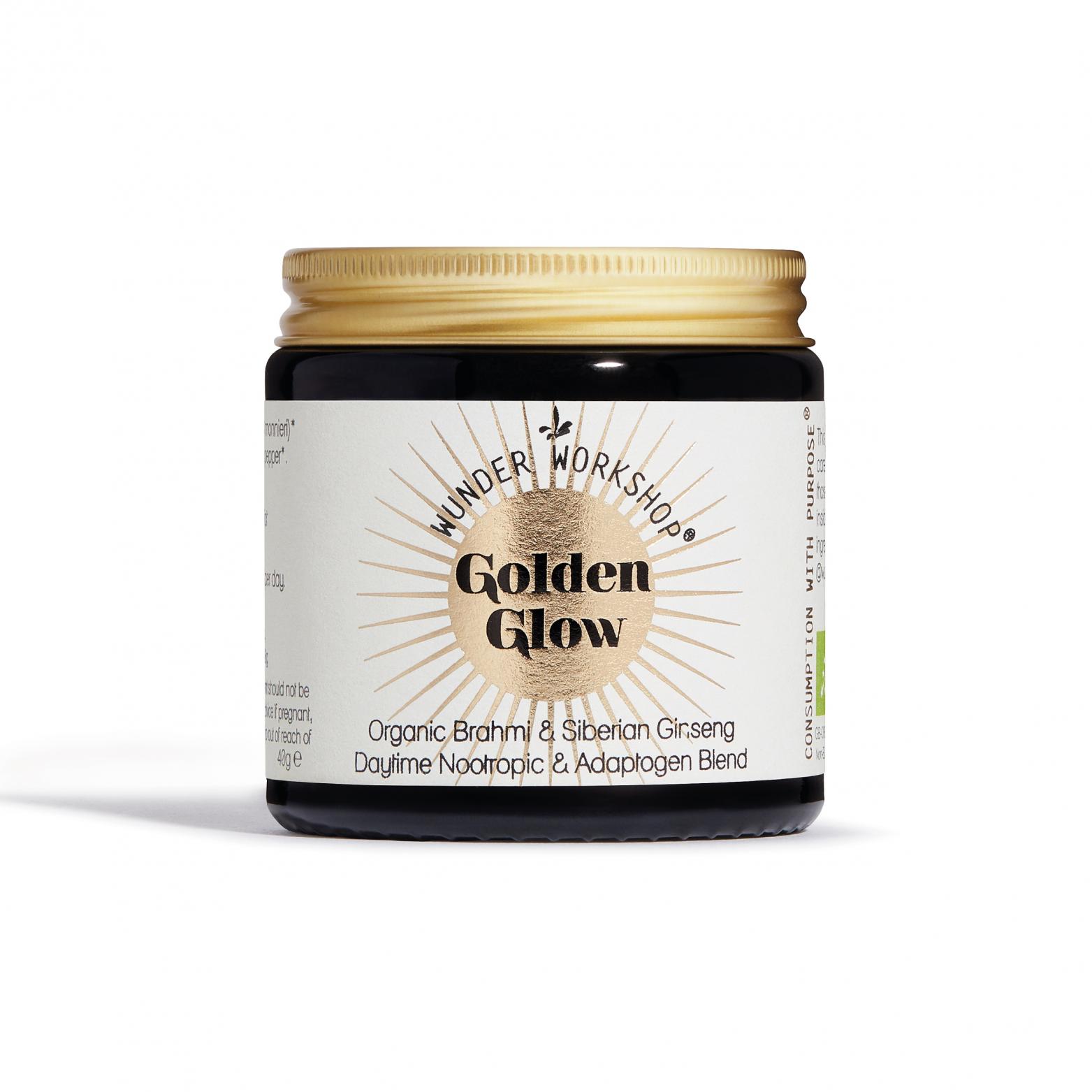 Golden Glow Organic Brahmi & Siberian Ginseng 40g