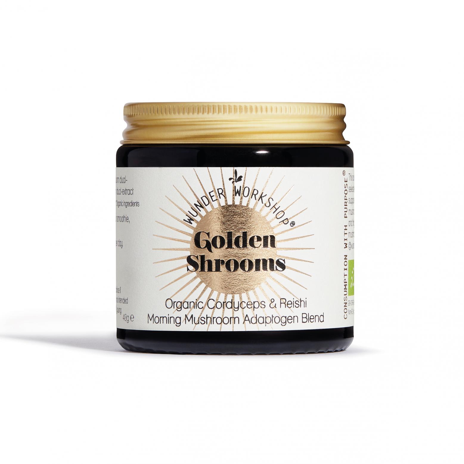 Golden Shrooms Organic Cordyceps & Reishi 40g